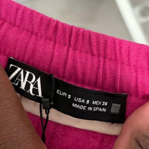 Zara Pink Straight Leg Pants - Picture 4 of 4